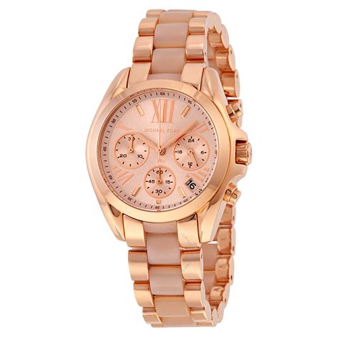 michael kors rose gold watch womens